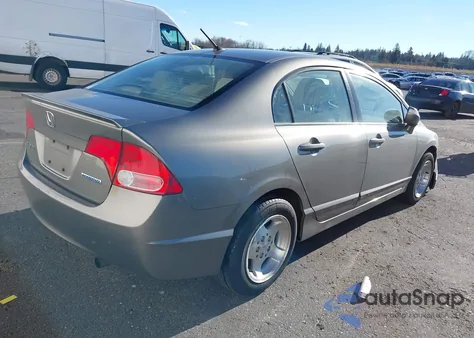 2008 Honda Civic Hybrid из США, поврежденный, VIN JHMFA36248S024382